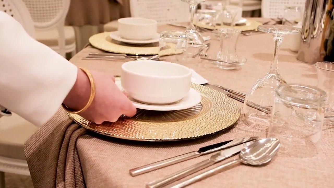 Catering — masa servisi detayı — Vakıf Ankara Kongre Merkezi